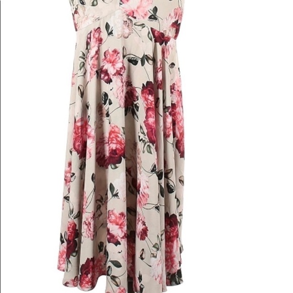 ♥️fame and Partners♥️ Hilo Ruffle V-Neck Dress - Floral size-4 - Picture 4 of 8